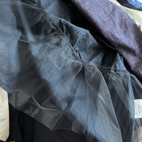 ModCloth anchors away twofer dress nautical sailor print retro dress size small - Picture 5 of 16